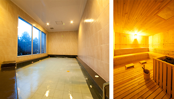 サウナ付き大浴場